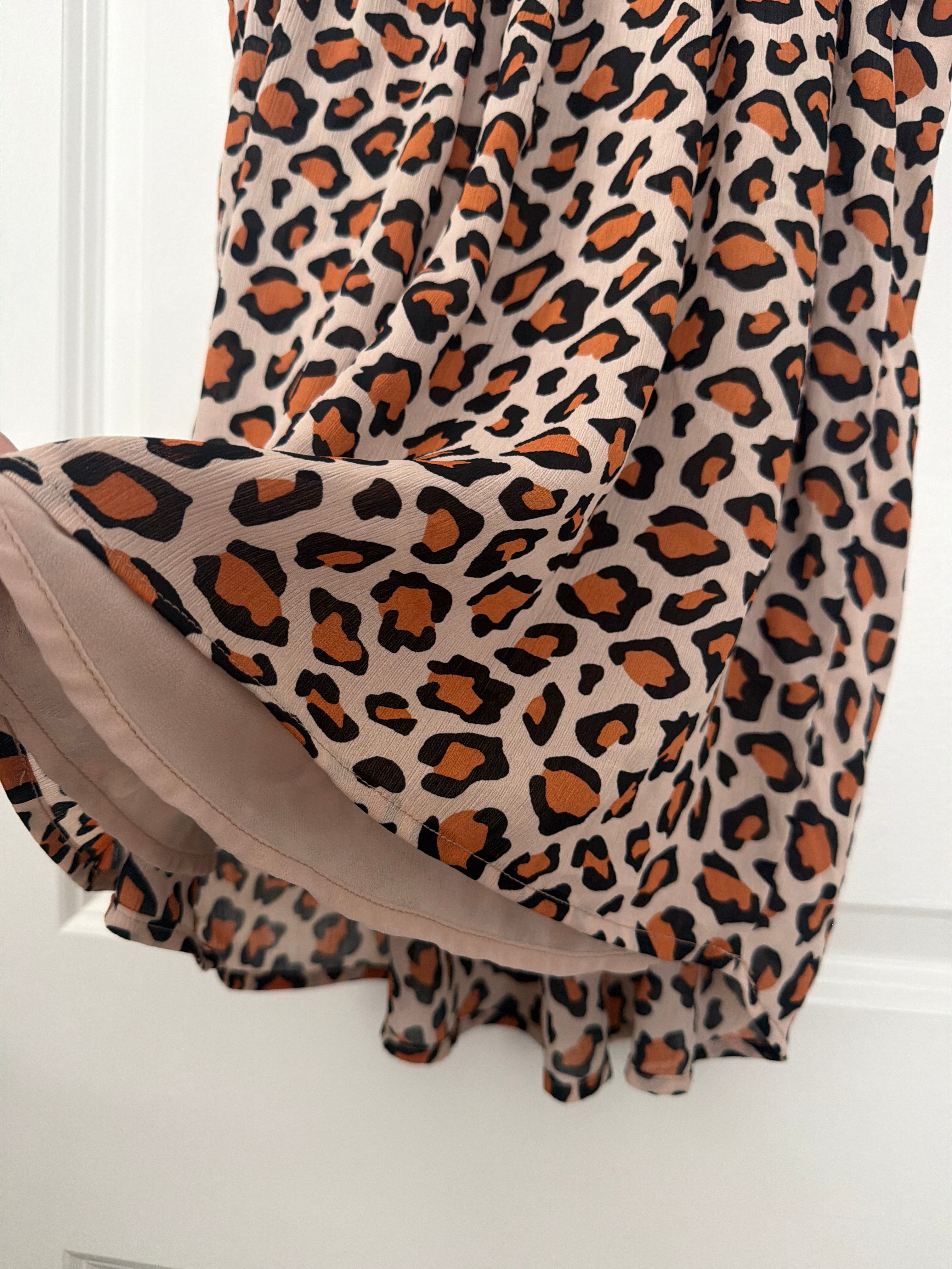 Spaghetti Strap Animal Print Top