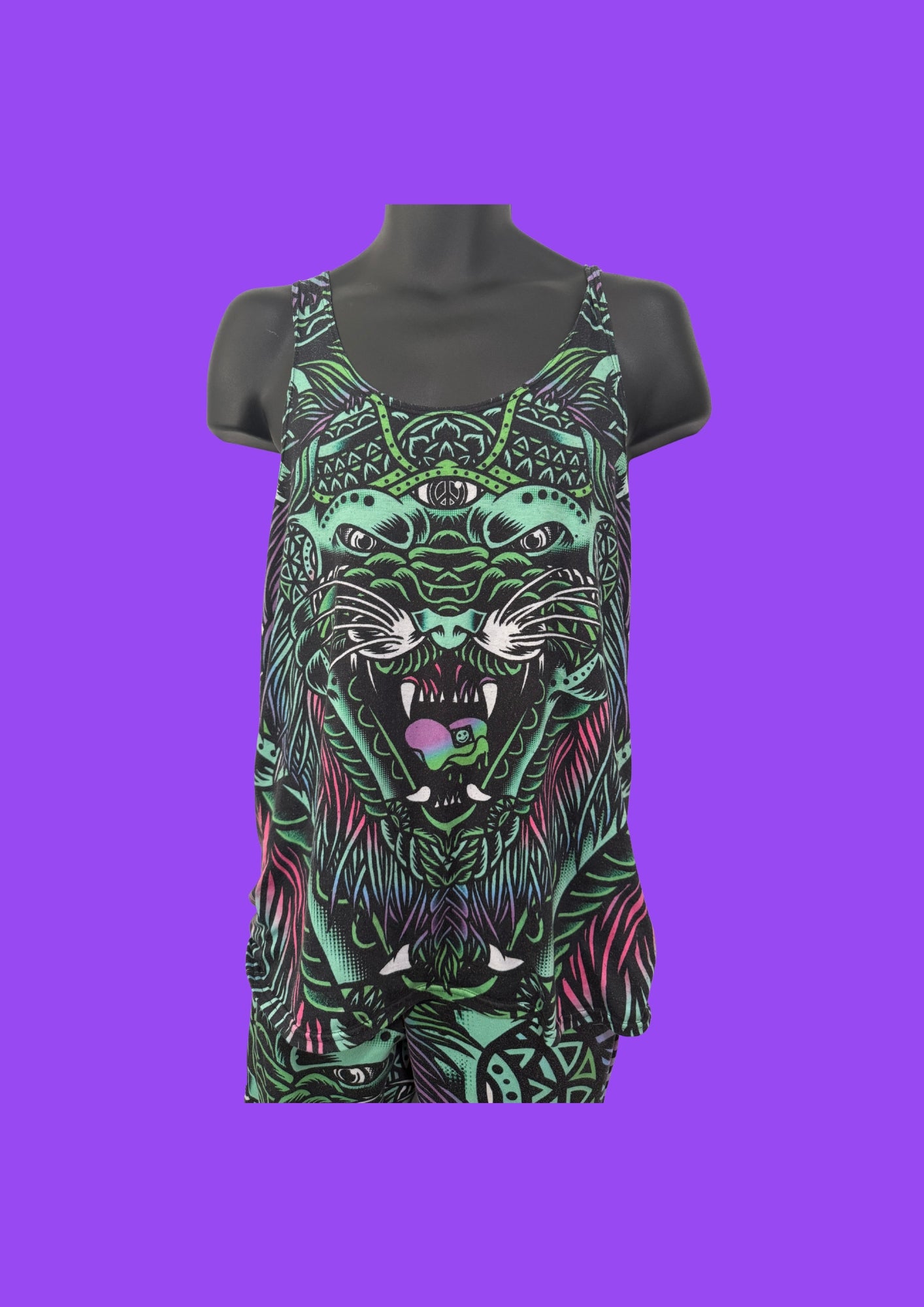 Set4Lyfe Apparel Acid Tiger Tank Top