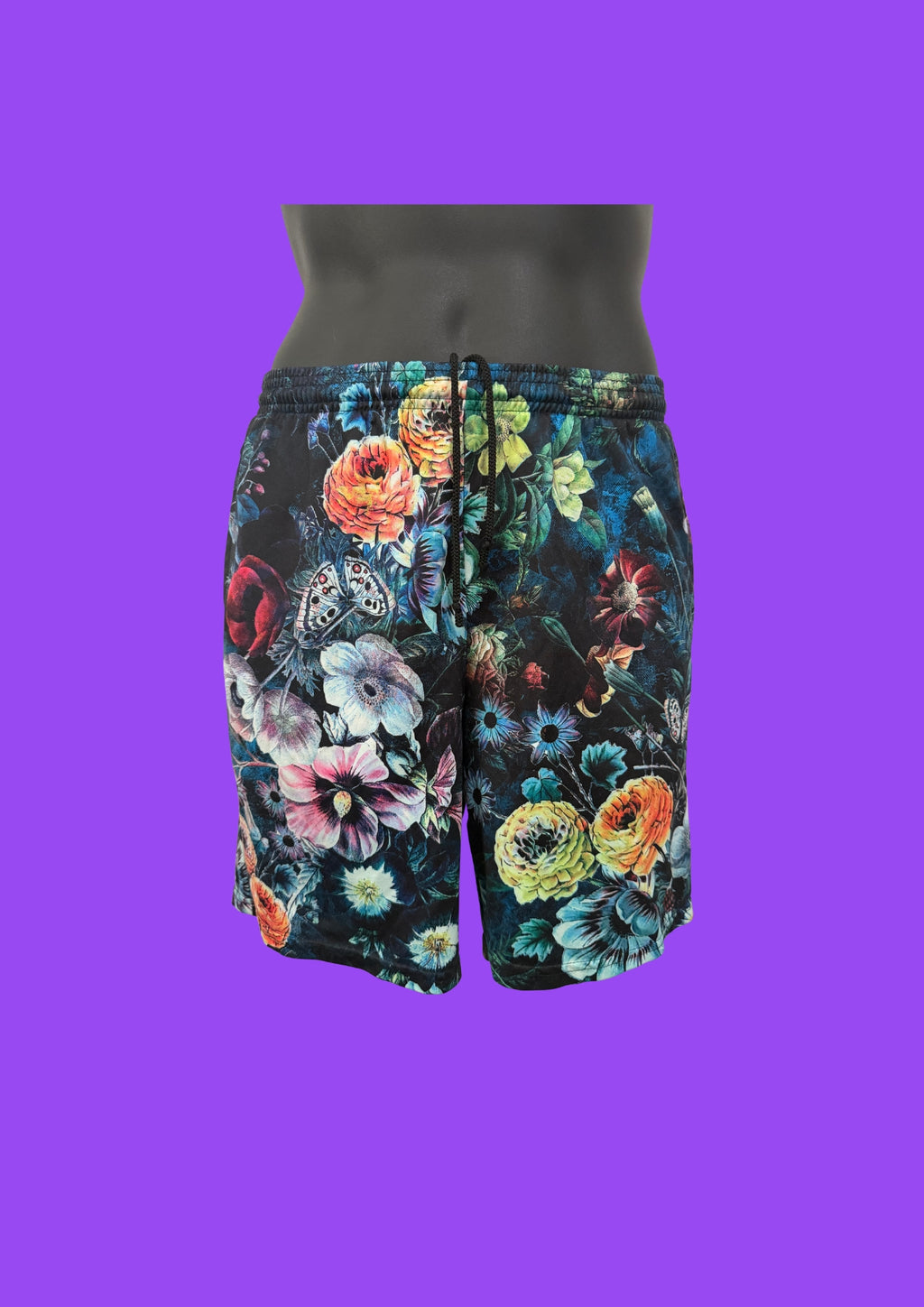 Unisex Floral All Over Print Shorts