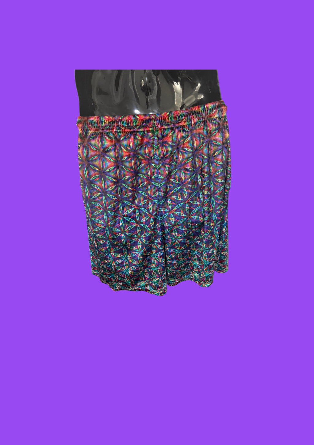 Crushed Velvet Flower of Life All Over Print Shorts