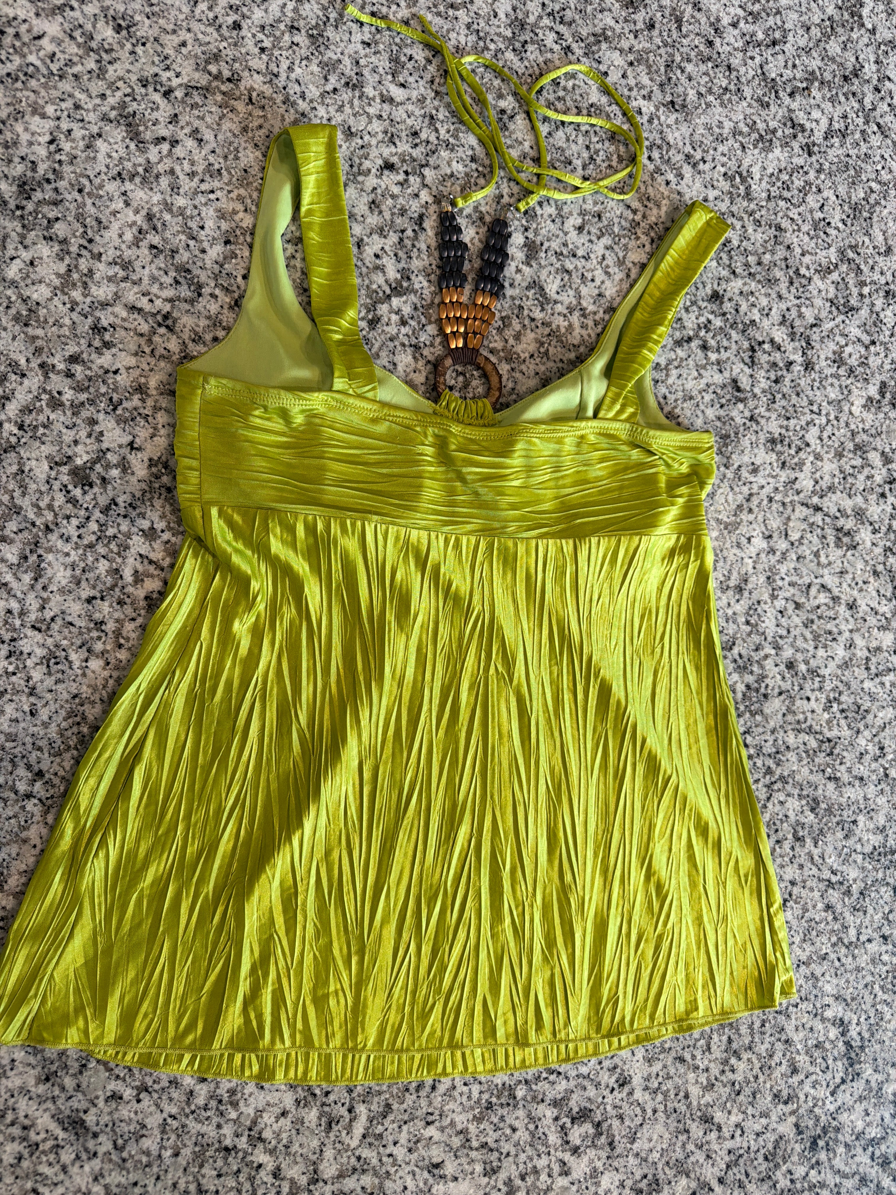Y2k Green Fairy Top