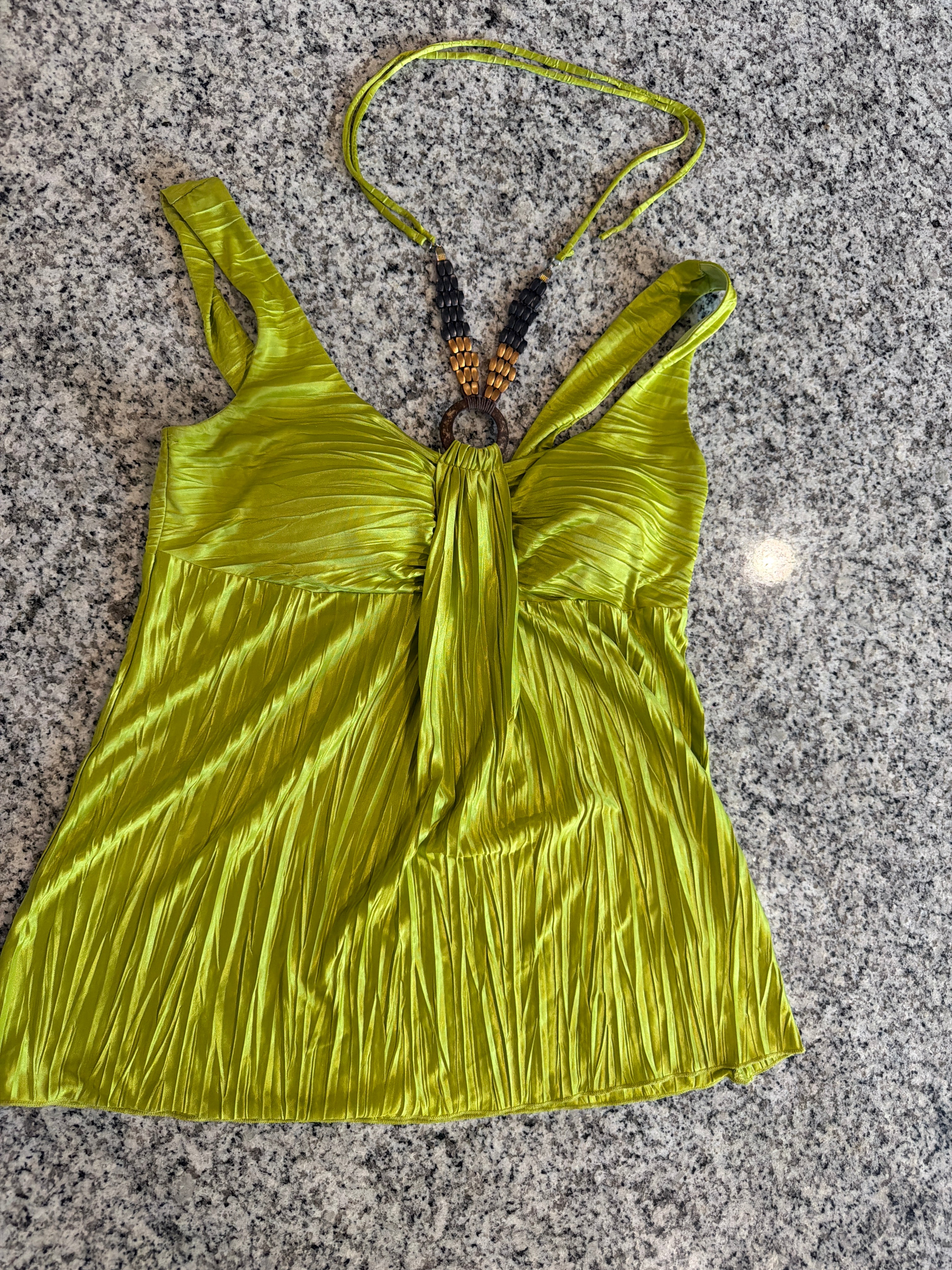 Y2k Green Fairy Top