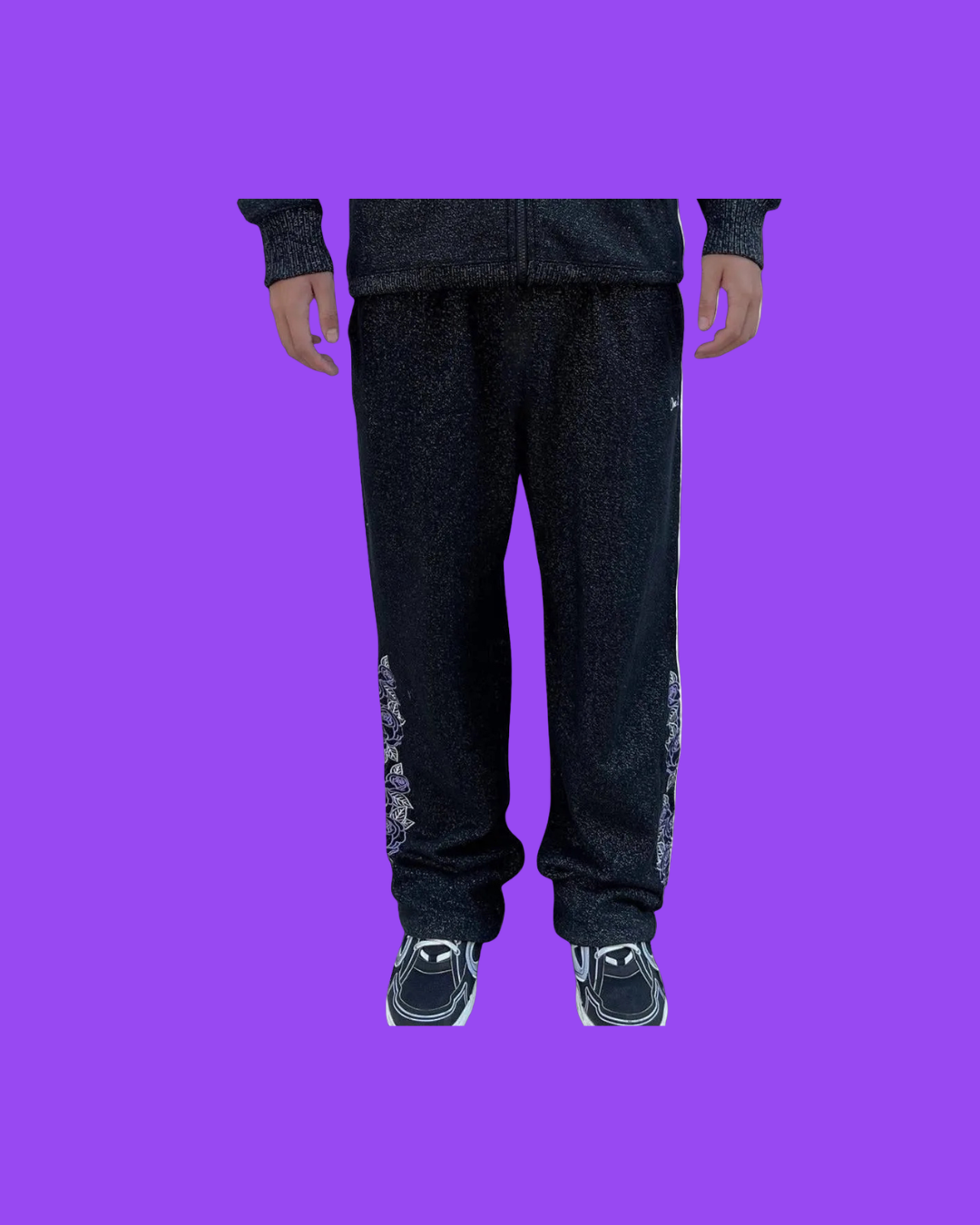 LOVE LINES COSMO FLEECE LOOSE PANTS