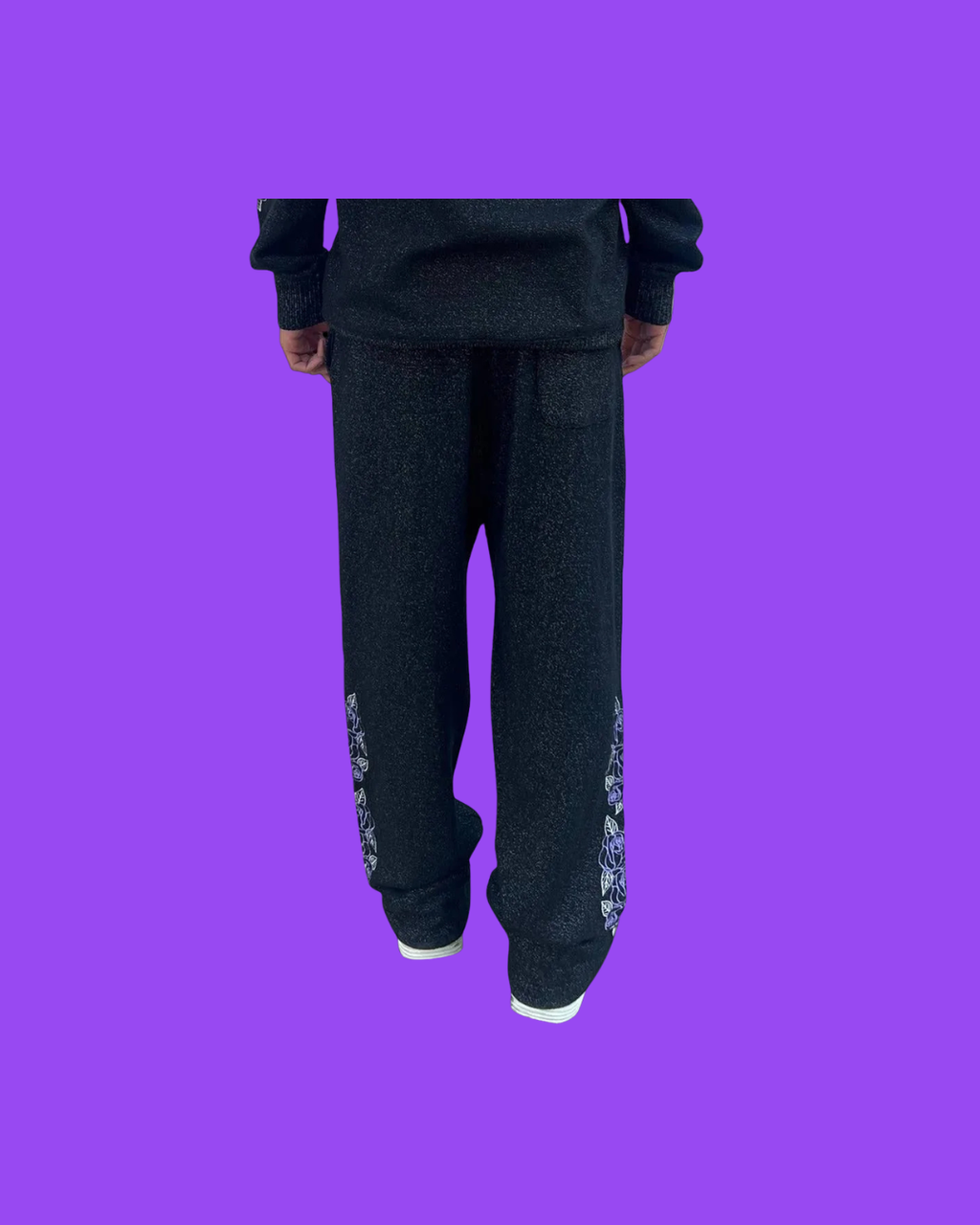 LOVE LINES COSMO FLEECE LOOSE PANTS