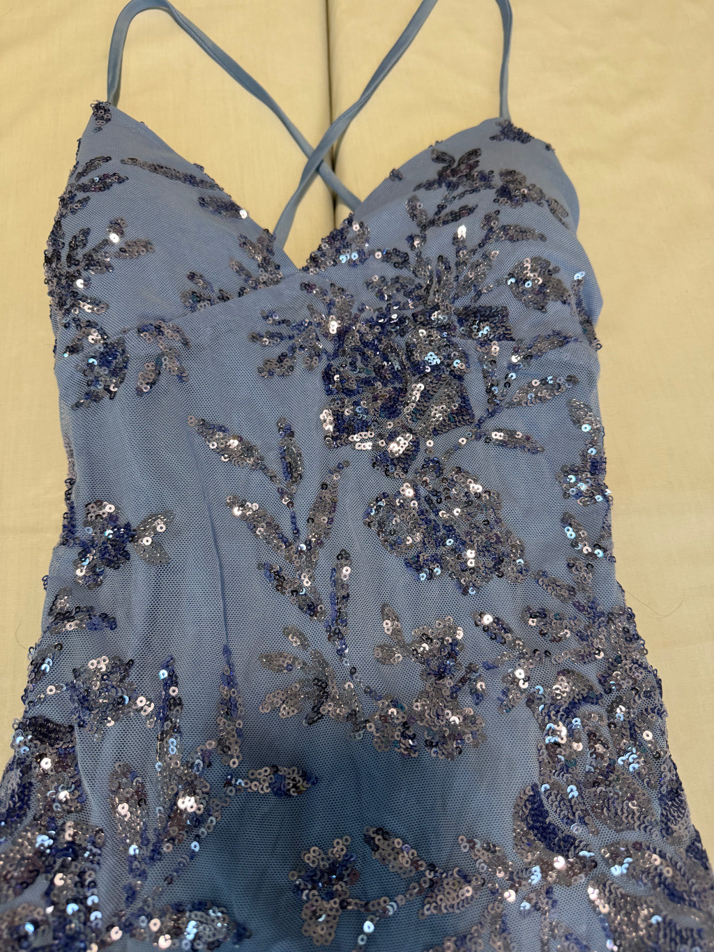 Windsor Blue Short Sequin Dress