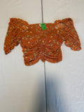 Meraki Orange Floral Top