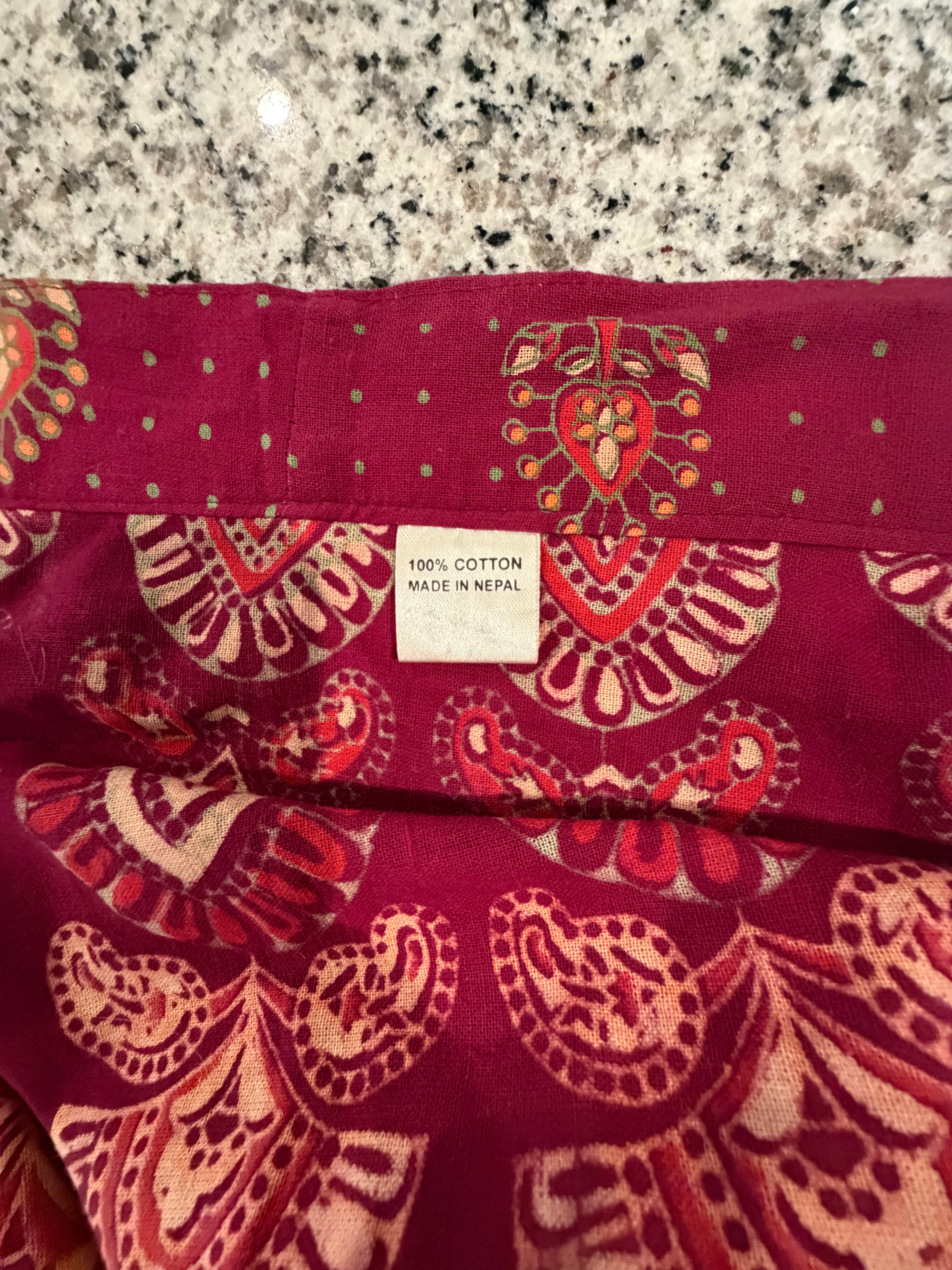 Boho Wrap Around Skirt 100%
