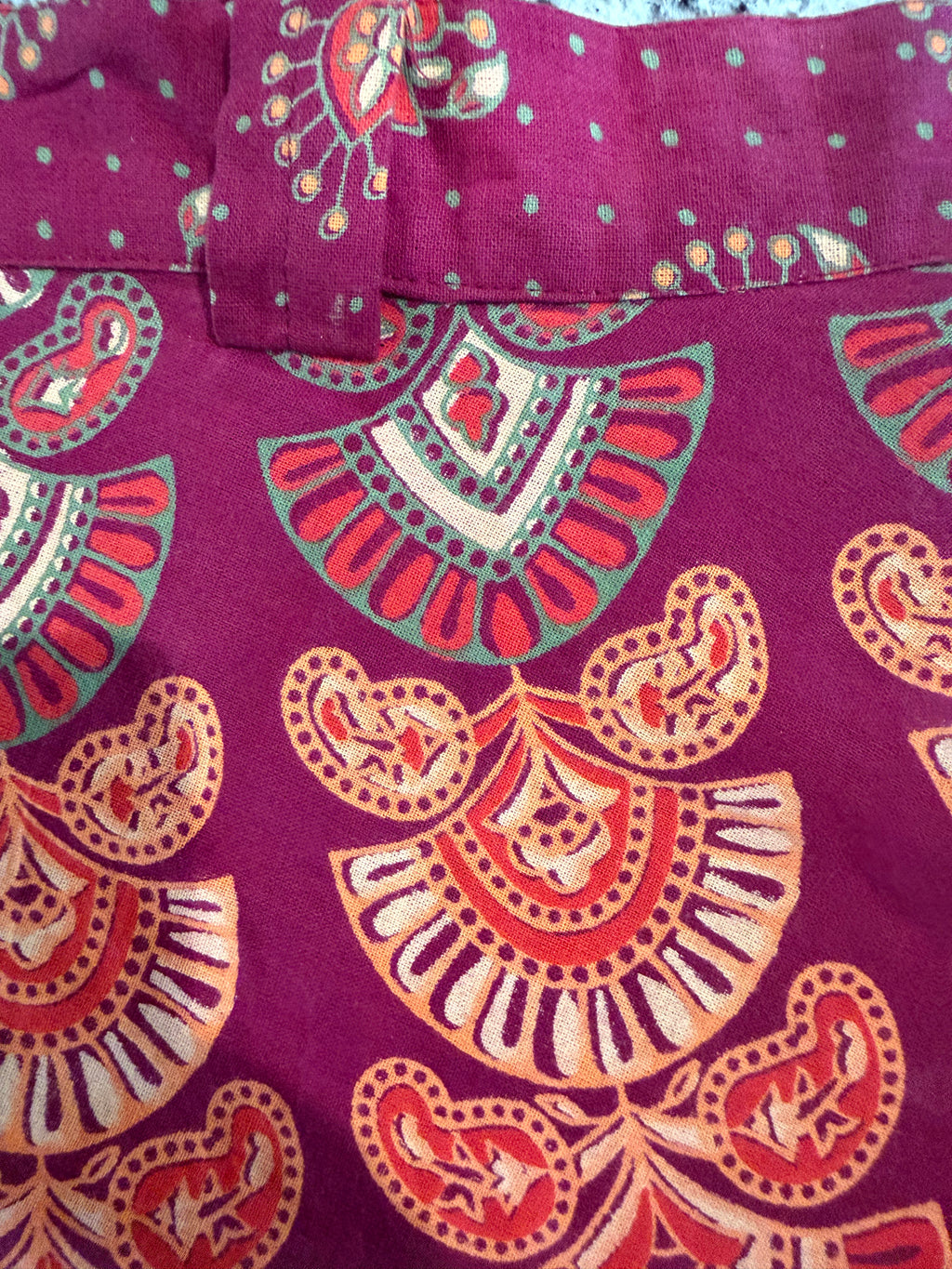 Boho Wrap Around Skirt 100%