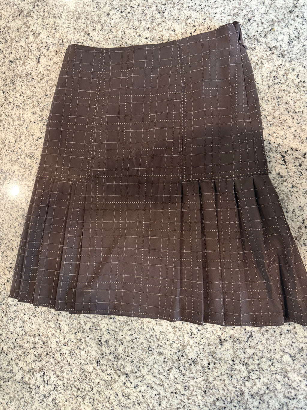 Wool Pleated Skirt
