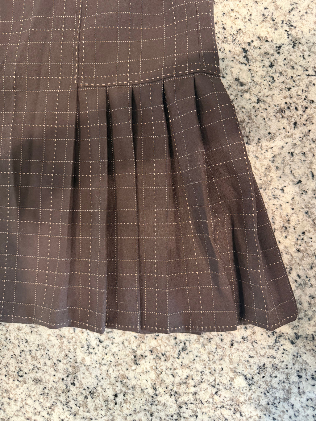 Wool Pleated Skirt
