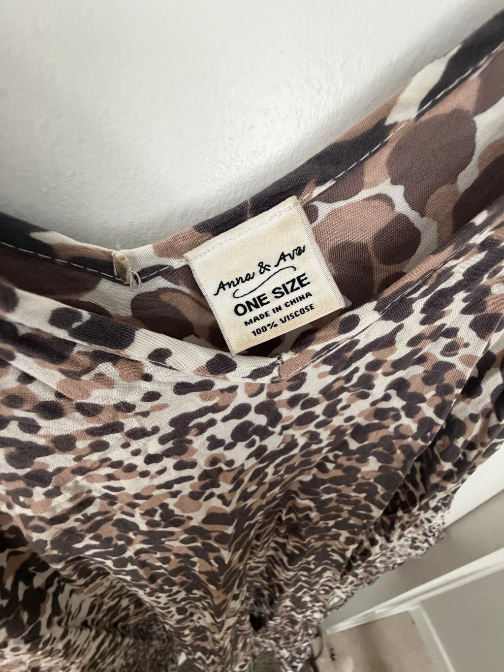 Leopard Print Handkerchief Hem Dress – Anna & Ava One Size
