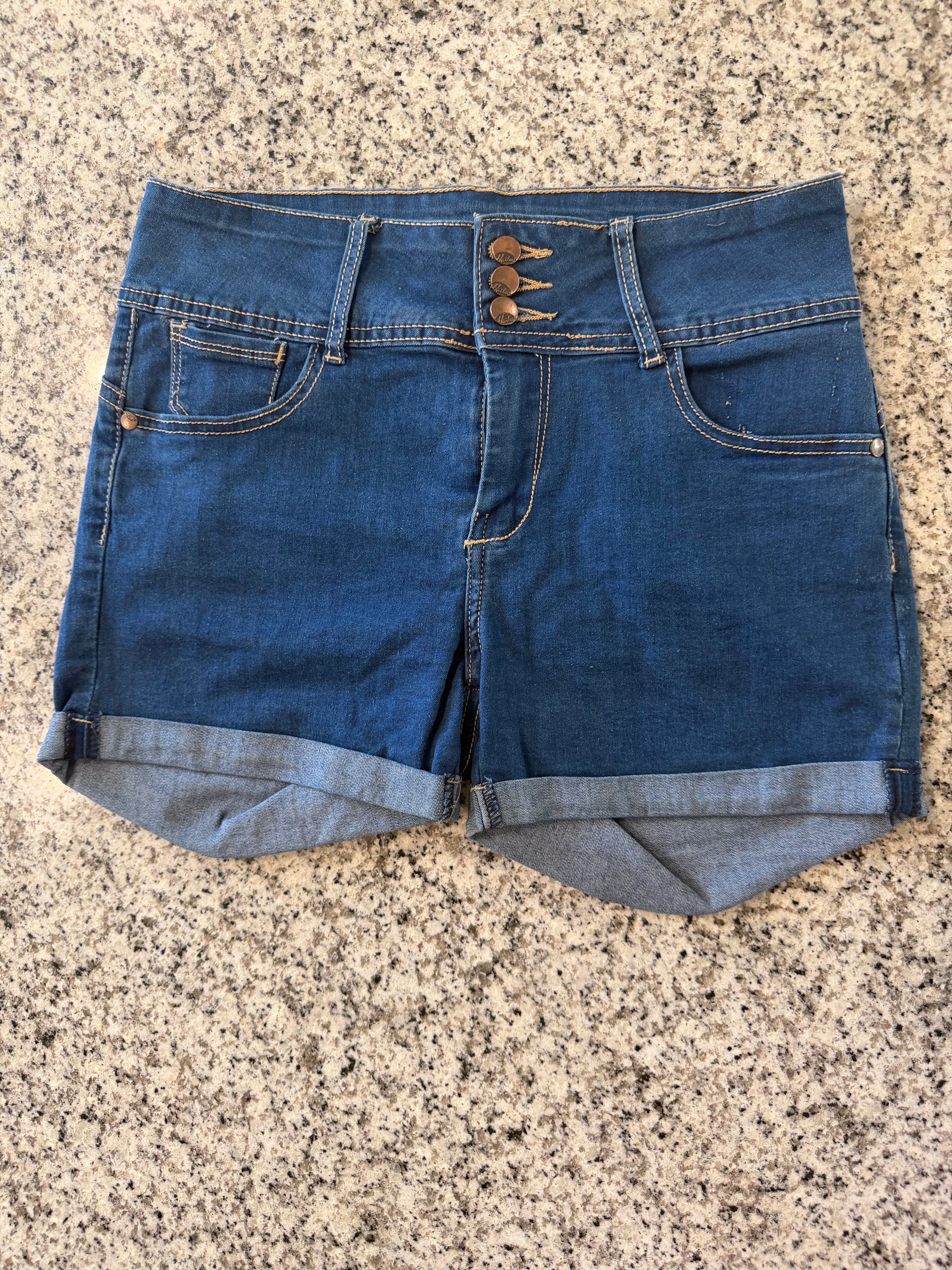 Hailey Size 7 Cuffed Denim Shorts