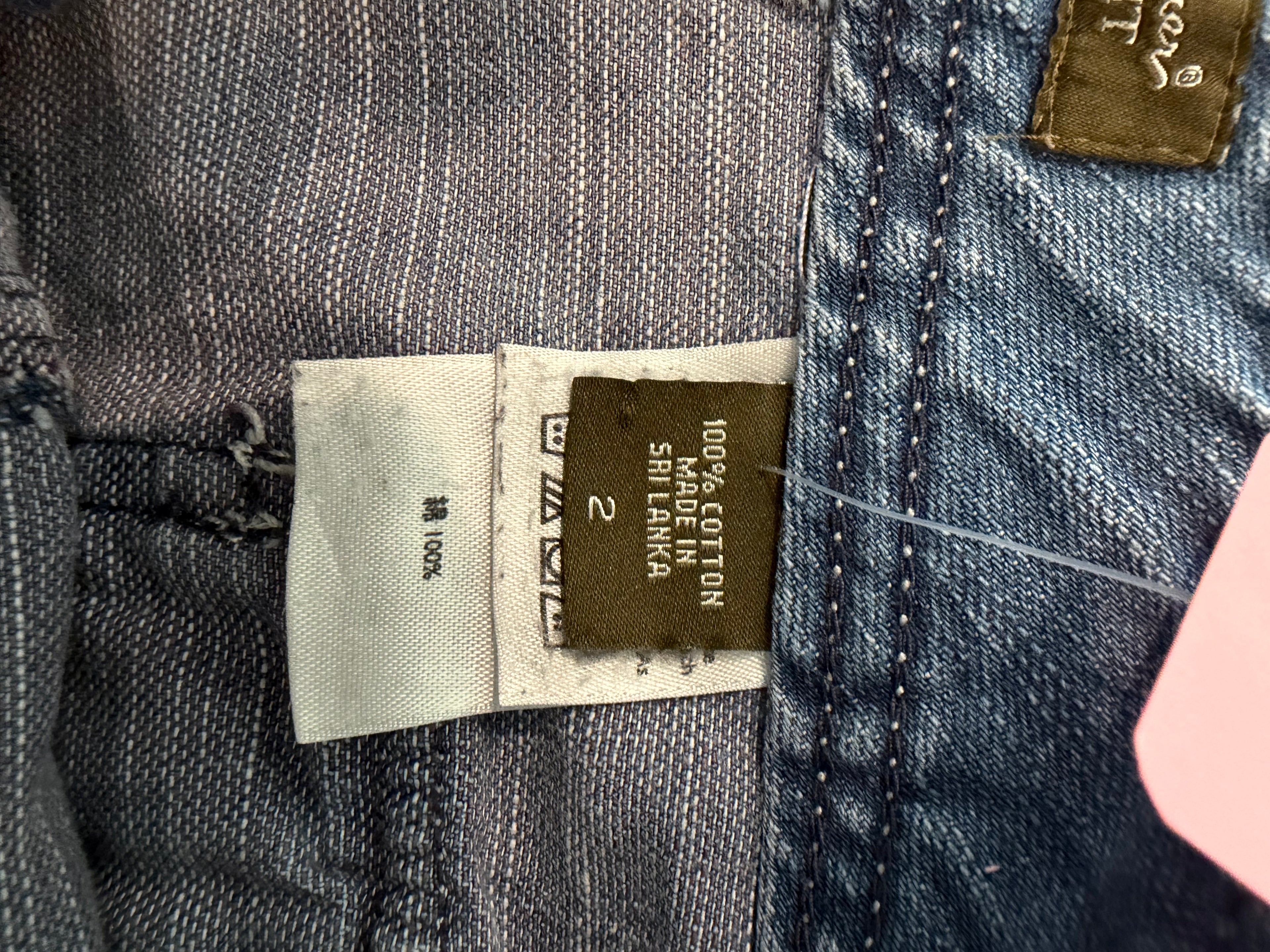 Eddie Bauer Size 2 Mercer Fit Denim Utility Cargo Shorts