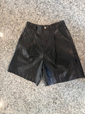 Small Faux Leather Shorts