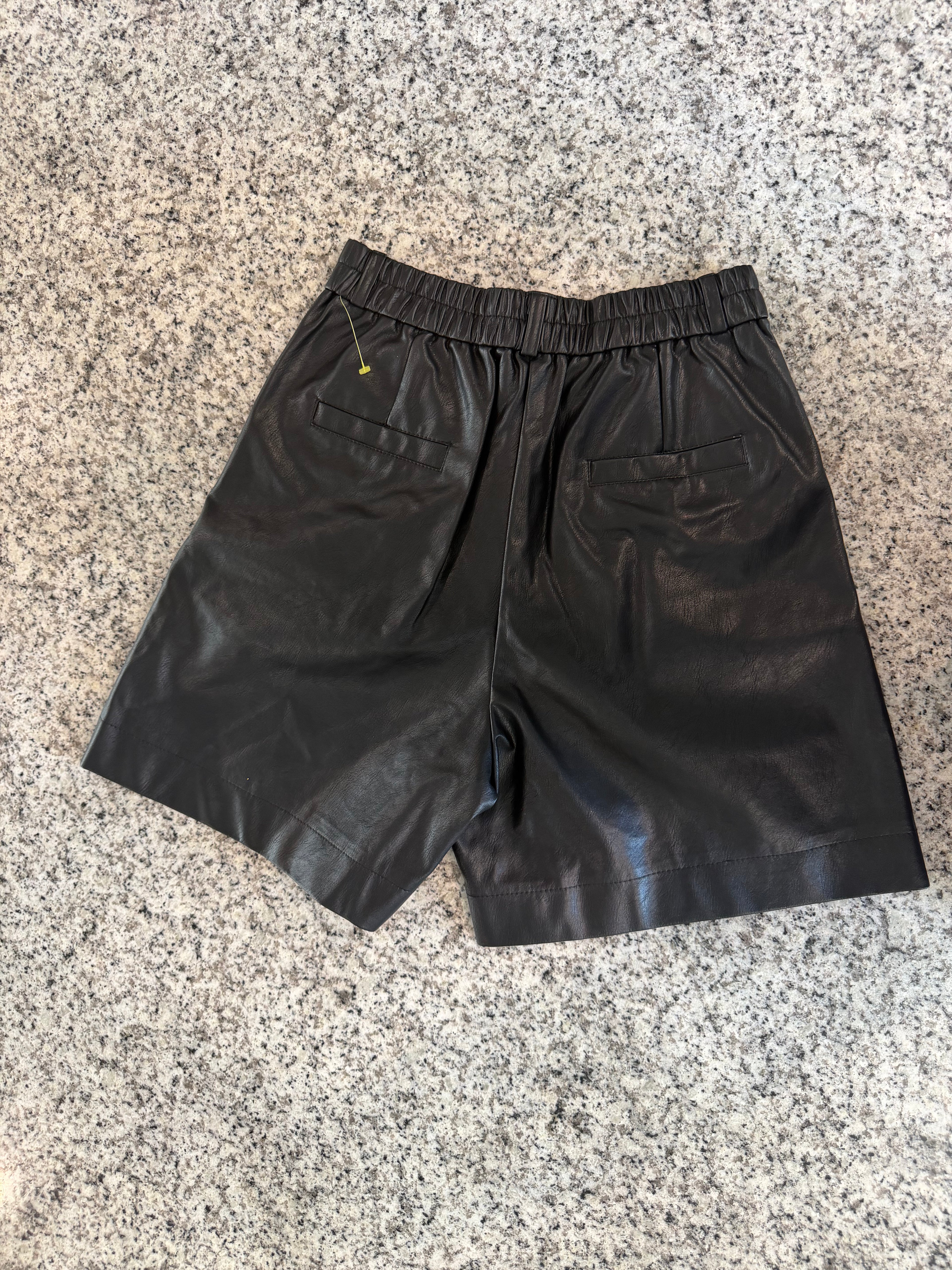 Small Faux Leather Shorts
