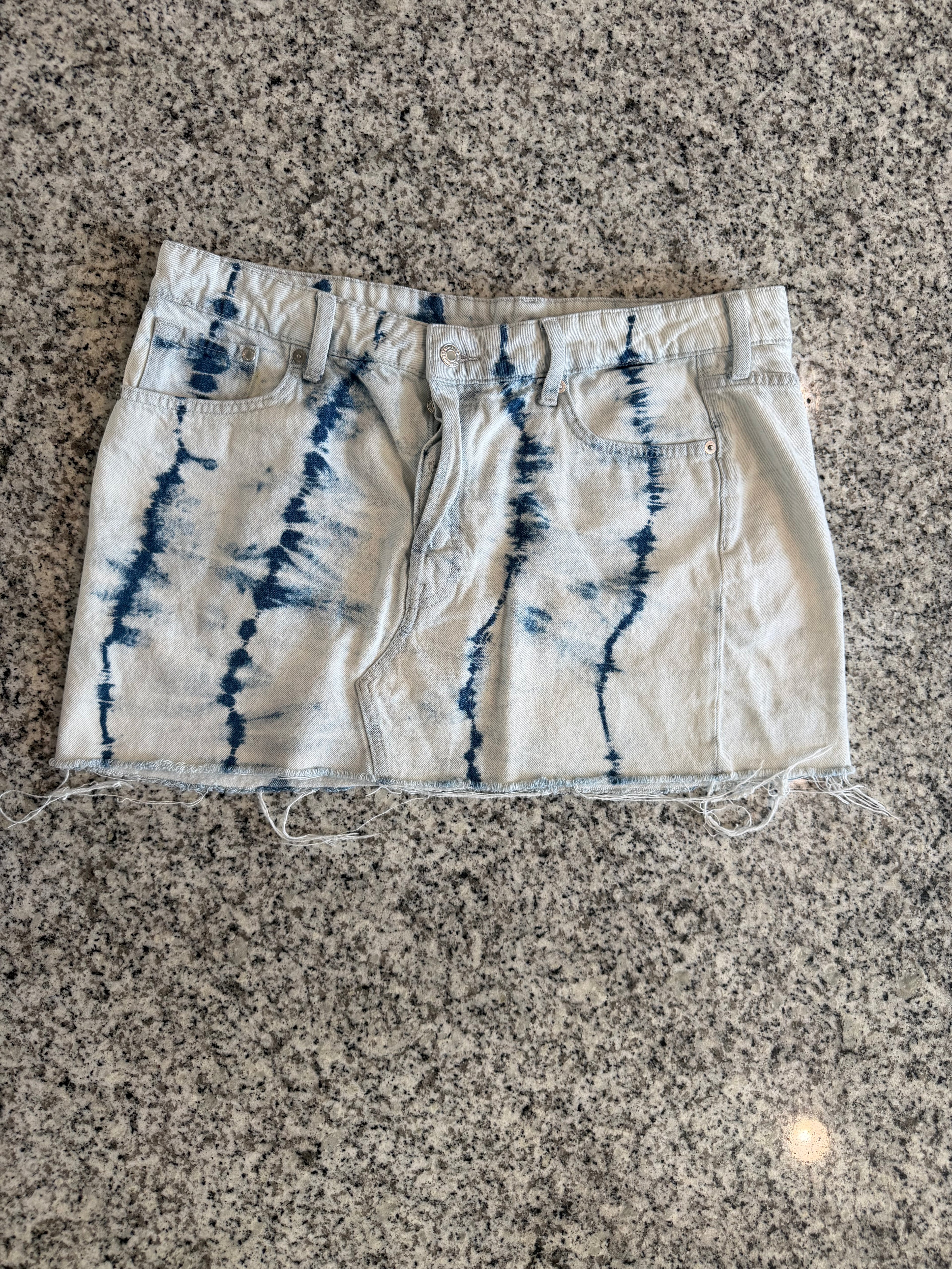 & Denim Large Denim Mini Skirt