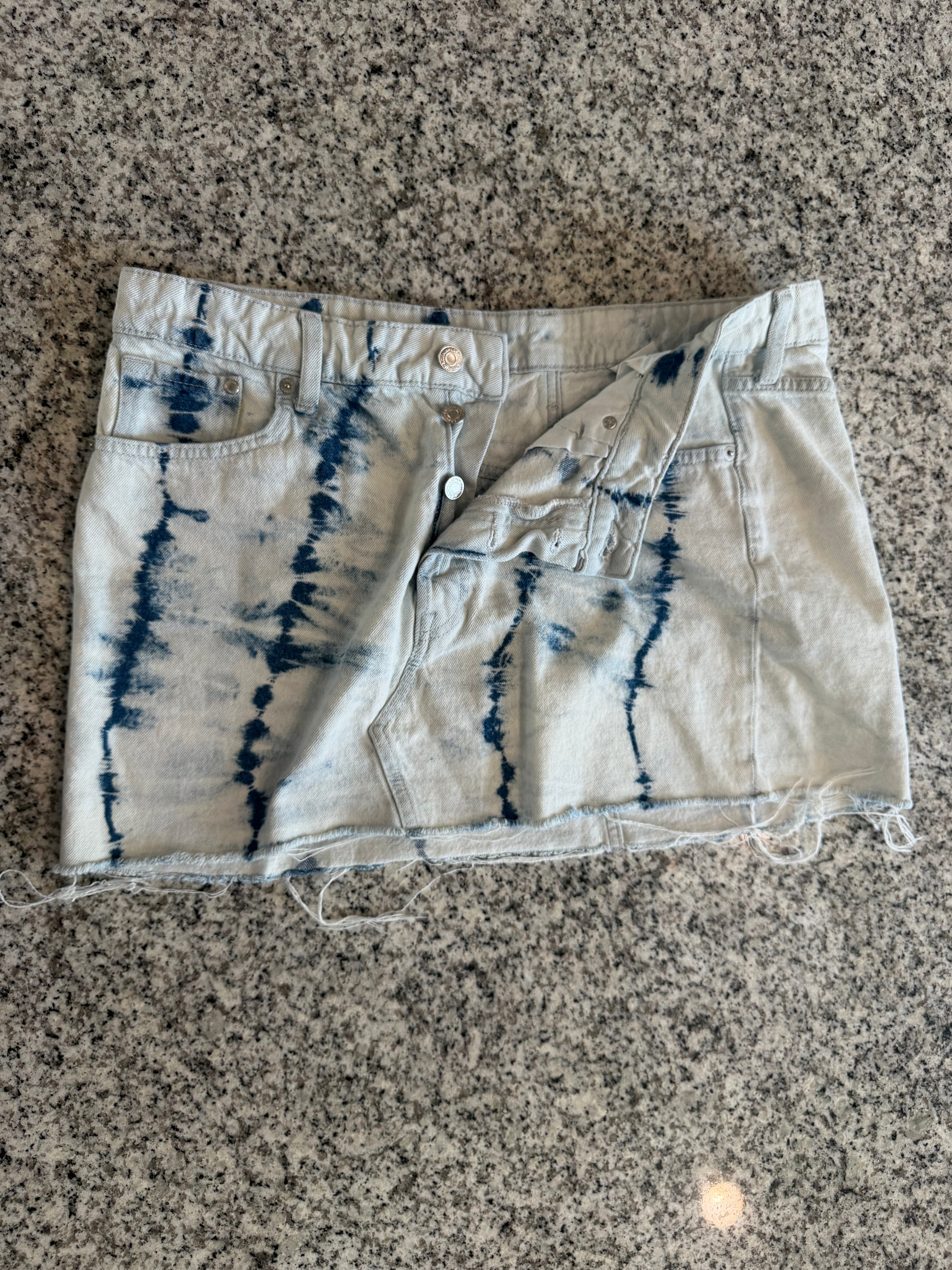 & Denim Large Denim Mini Skirt