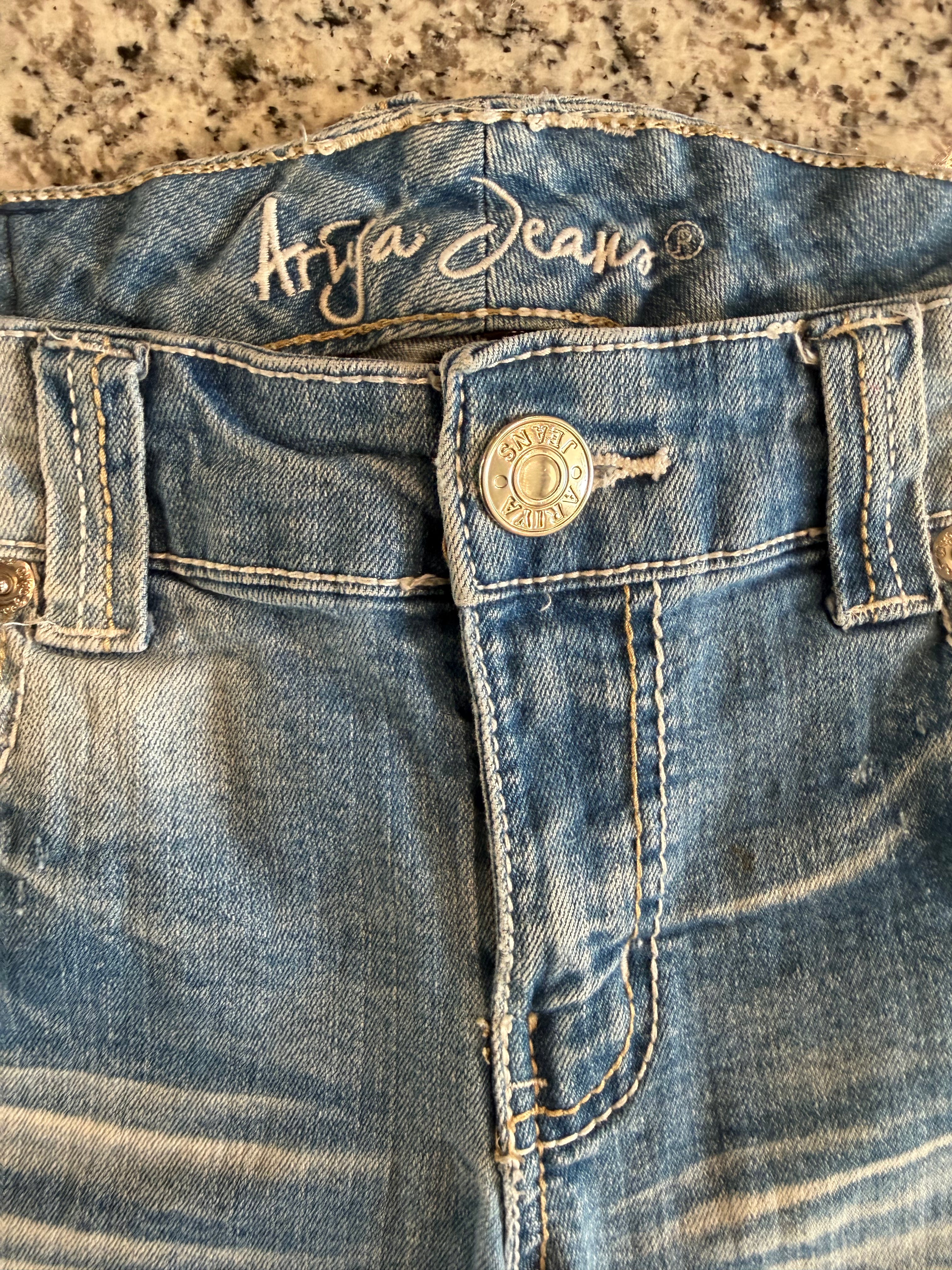 Aria Cuffed Denim Shorts Size 11/12