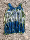 Advance One Size Fits Most Tie Dye Sleeveless Blouse