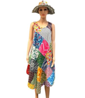 Cotton Multi Patch Sun Dress
