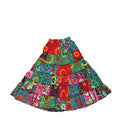 Cotton Multi Color Ombre Patchwork Festival Skirt