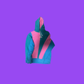 Blue/Pink Teddy Fresh Hoodie, XL